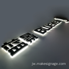 Tandha huruf LED Backlit